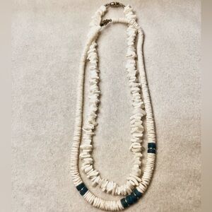 White and Blue Necklaces